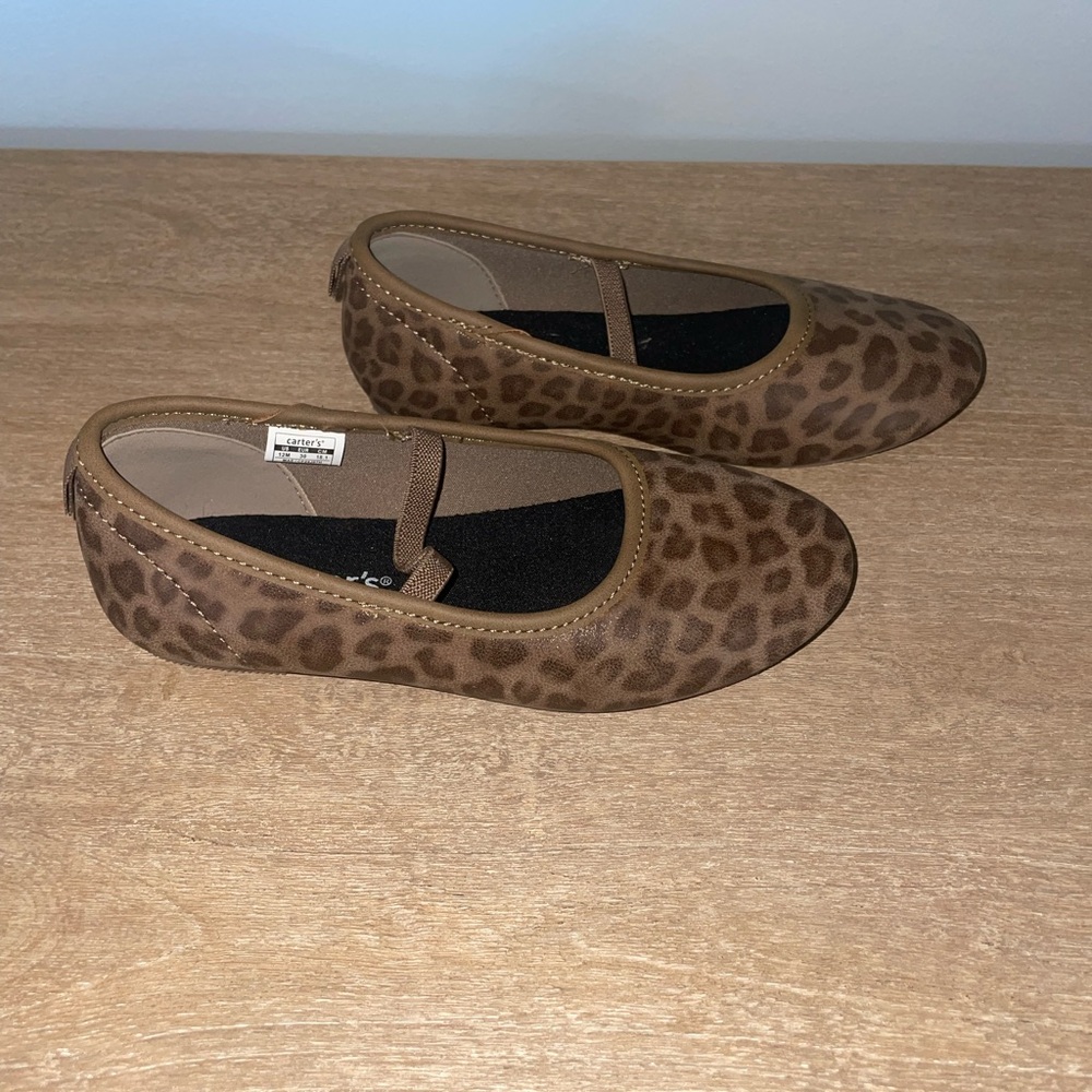 Carter's Brown Leopard Flats